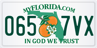 FL license plate 0657VX