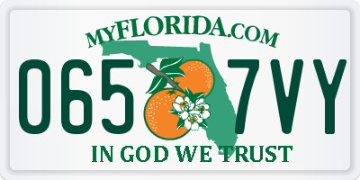 FL license plate 0657VY