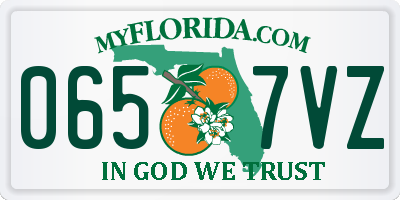 FL license plate 0657VZ