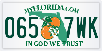 FL license plate 0657WK