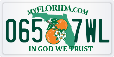 FL license plate 0657WL