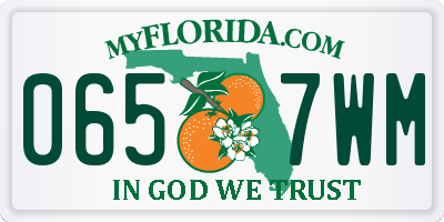 FL license plate 0657WM