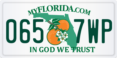 FL license plate 0657WP