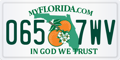 FL license plate 0657WV