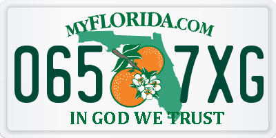 FL license plate 0657XG