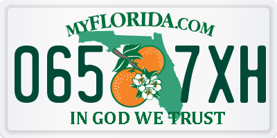 FL license plate 0657XH