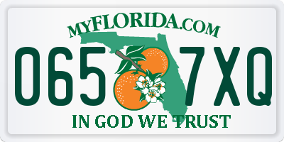 FL license plate 0657XQ