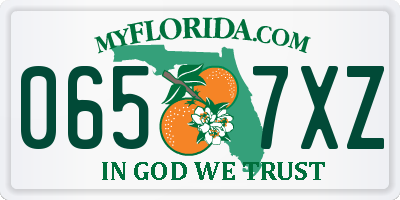 FL license plate 0657XZ