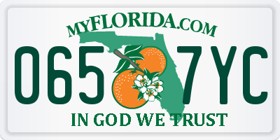 FL license plate 0657YC