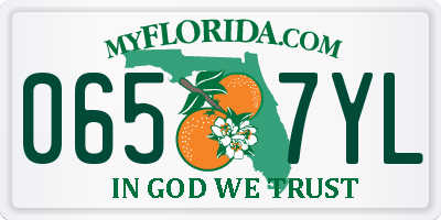 FL license plate 0657YL