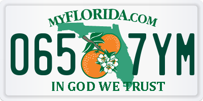 FL license plate 0657YM