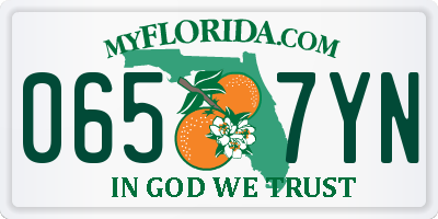 FL license plate 0657YN