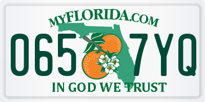 FL license plate 0657YQ