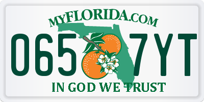 FL license plate 0657YT