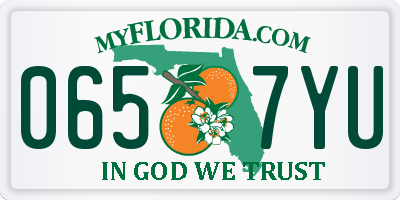 FL license plate 0657YU