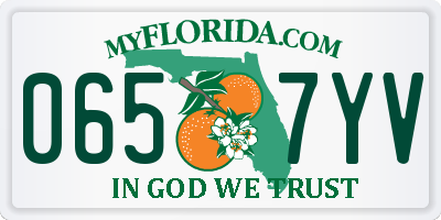 FL license plate 0657YV