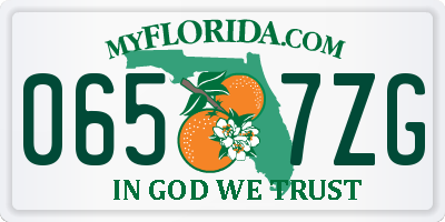 FL license plate 0657ZG