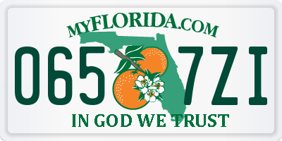 FL license plate 0657ZI