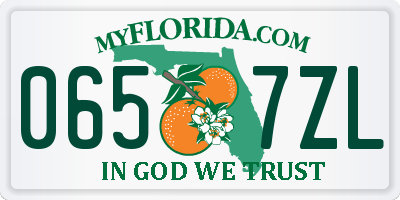 FL license plate 0657ZL