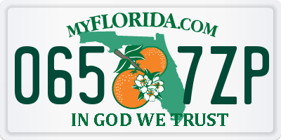 FL license plate 0657ZP