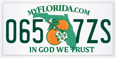 FL license plate 0657ZS