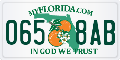 FL license plate 0658AB
