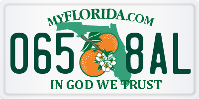 FL license plate 0658AL