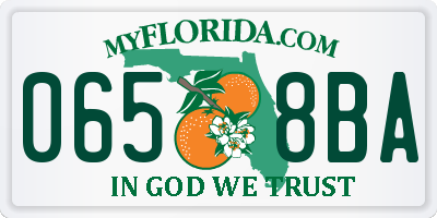FL license plate 0658BA