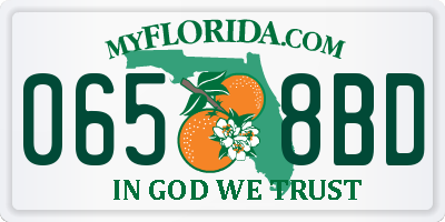 FL license plate 0658BD