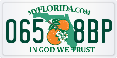 FL license plate 0658BP