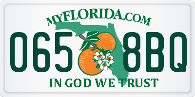 FL license plate 0658BQ