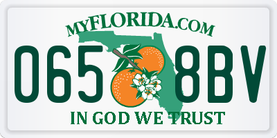 FL license plate 0658BV