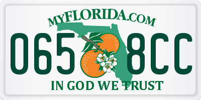 FL license plate 0658CC