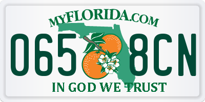 FL license plate 0658CN