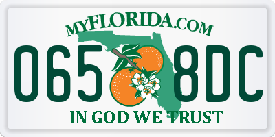 FL license plate 0658DC