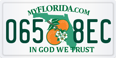 FL license plate 0658EC