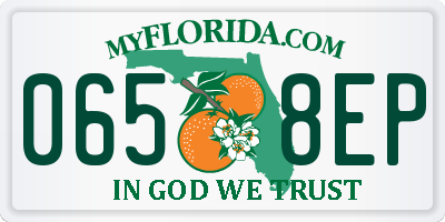 FL license plate 0658EP