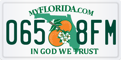 FL license plate 0658FM