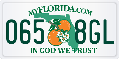FL license plate 0658GL
