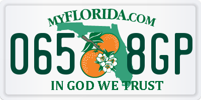 FL license plate 0658GP