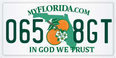 FL license plate 0658GT