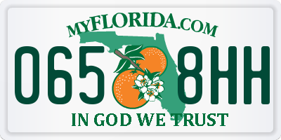 FL license plate 0658HH
