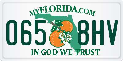 FL license plate 0658HV