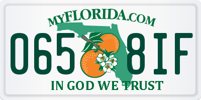 FL license plate 0658IF