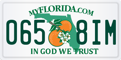 FL license plate 0658IM