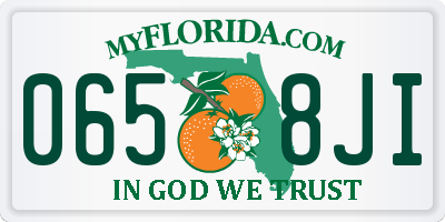 FL license plate 0658JI