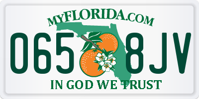 FL license plate 0658JV