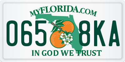 FL license plate 0658KA