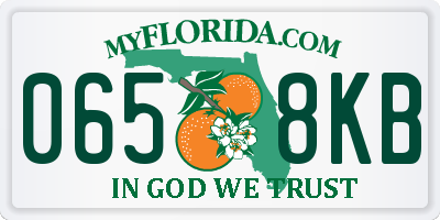 FL license plate 0658KB