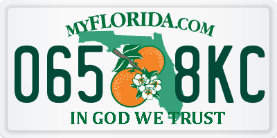 FL license plate 0658KC